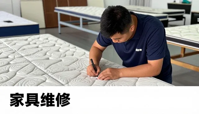 沣东新城富乐美家具维修部分析床垫实木床架市场变化